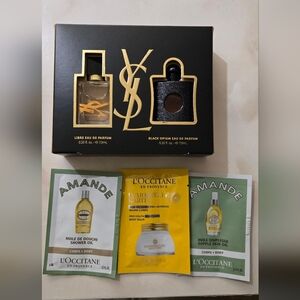 YSL Perfume Set with L'Occitane Samples